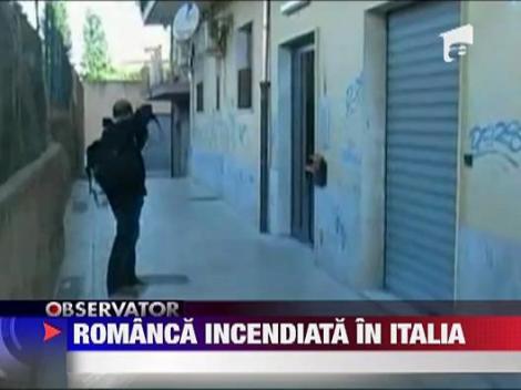 Romanca incendiata in Italia