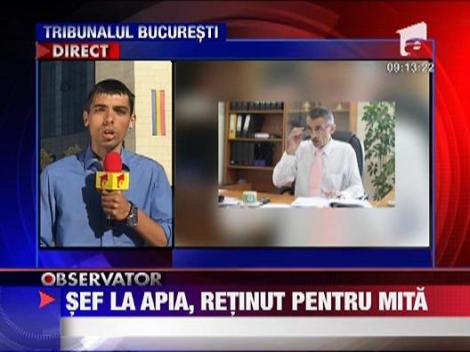 Directorul executiv APIA Dolj, retinut pentru luare de mita