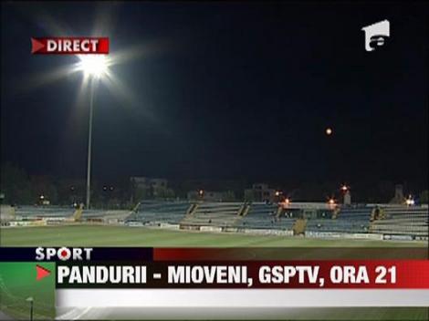 Pandurii - CS Mioveni se joaca in direct la GSPTV