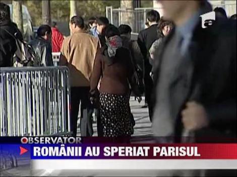 Romanii au speriat Parisul