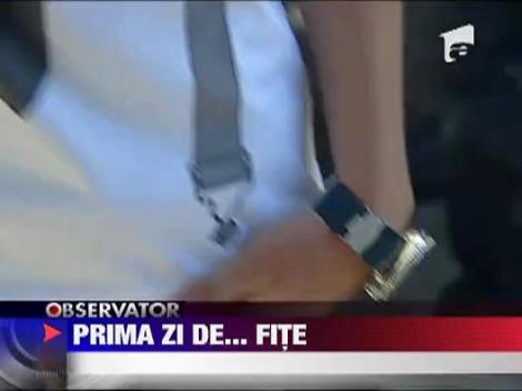 Aglomeratie si fite, in prima zi de scoala