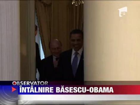 Basescu se intalneste cu Obama