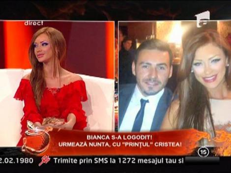 Bianca: "Pana la sfarsintul anului nu se pune problema sa ma casatoresc"