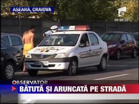 Tanara aruncata din masina la Craiova
