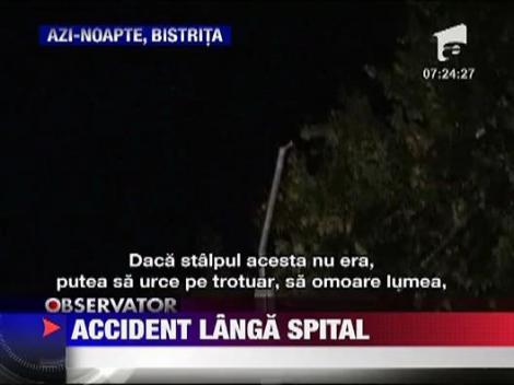 Accident grav langa spitalul din Bistrita