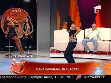 Oana Zovoranu danseaza lasciv
