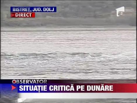 Situatie critica pe Dunare: 260 nave blocate
