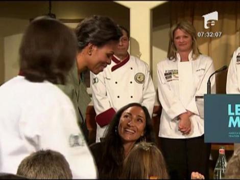 Michelle Obama mananca sanatos