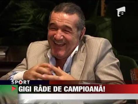 Gigi Becali rade de campioana Romaniei