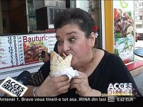 Ultima fita in Bucuresti: Shaorma pentru doamne