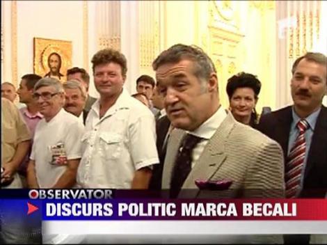 Discurs politic marca Becali