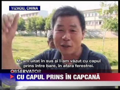 Si-a prins capul in grilajul de la fereastra locuintei