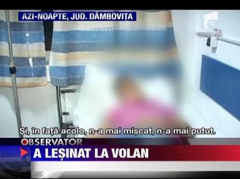 A lesinat la volan cu piciorul intepenit  pe acceleratie!