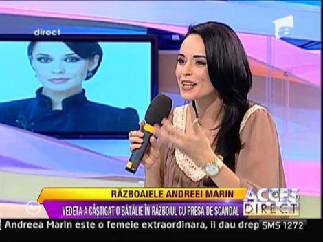 Andreea Marin a castigat batalia cu presa