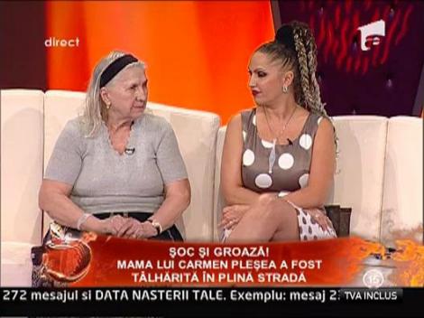 Mama lui Carmen Plesea a fost talharita in plina strada