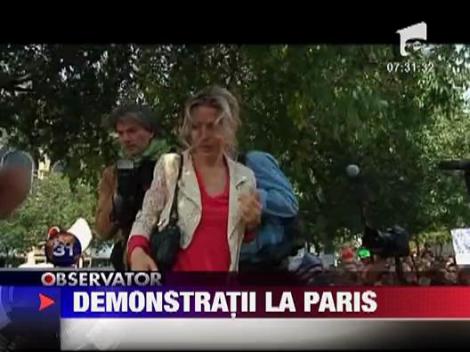 Demonstratii la Paris