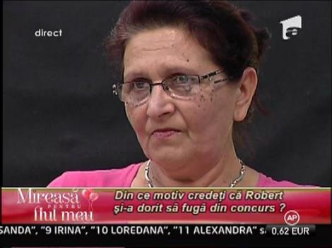 Robert si-a dorit sa fuga din concurs!