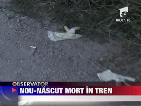 Trupul unui bebelus, descoperit in toaleta unui tren