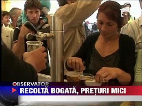 Ziua recoltei, sarbatorita cu mici si bere