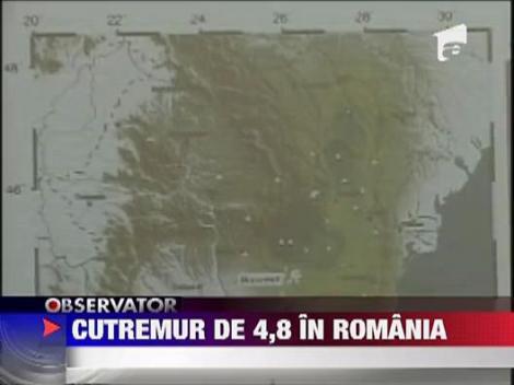 Cutremur in Vrancea: 4,8 grade, resimtit si in Bucuresti ‎