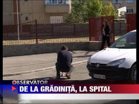 Un copil de la Gradinita "Otilia Cazimir" din Baia Mare a cazut de la etajul I din neglijenta educatoarelor