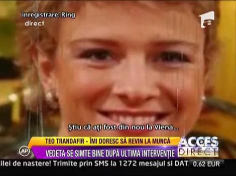 Teo Trandafir se simte bine dupa interventia suferita la clinica din Viena