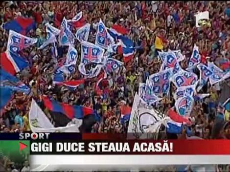 Gigi Becali duce Steaua acasa!