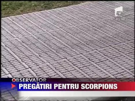 Pregatiri pentru concert pe Cluj Arena