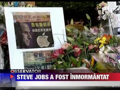 Steve Jobs a fost inmormantat