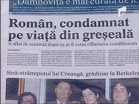 Roman, condamnat pe viata din greseala