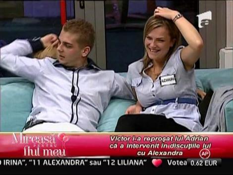 Victor, deranjat ca Adrian a asistat la discutiile lui cu Alexandra