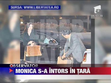Monica Gabor s-a intors in tara