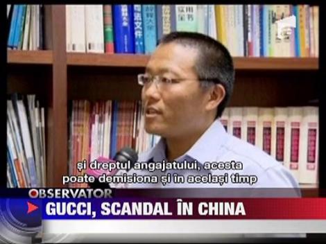 Scandal in China cu firma Gucci