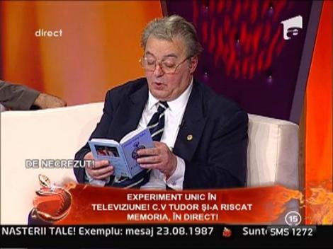 Corneliu Vadim Tudor recitat din Fanus Neagu