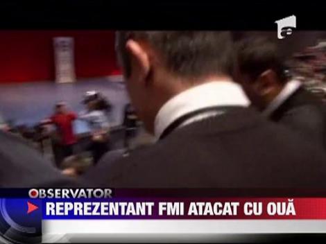 Repezentant FMI atacat cu oua