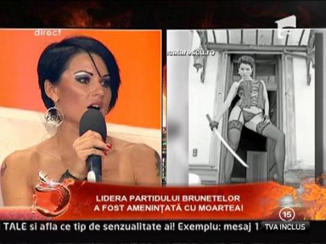 Lidera partidului "Brunetelor" a fost amenintata cu moartea!
