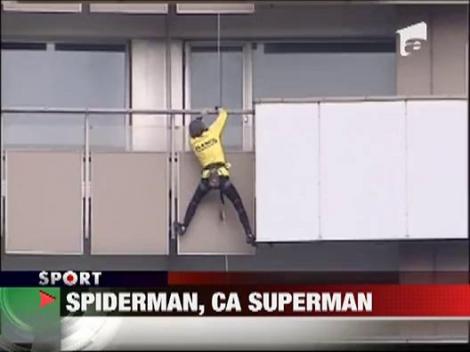 Spiderman a facut senzatie la Bucuresti!