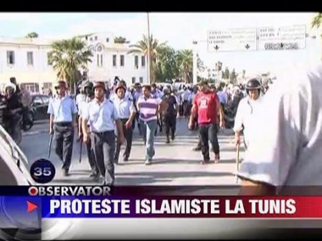 Islamistii din Tunisia au iesit in strada