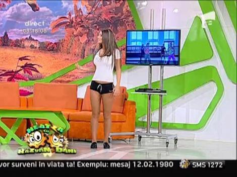 Roxana Vancea, sexy dans pe zumba