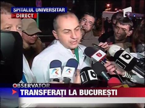 Sotia lui Serban Huidu si bona copiilor lui au ajuns in Bucuresti