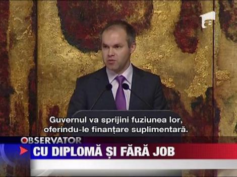 Aproape jumatate dintre absolventii de facultate nu-si gasesc un job