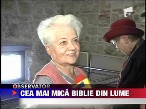 Cea mai mica Biblie din lume se afla la Cluj