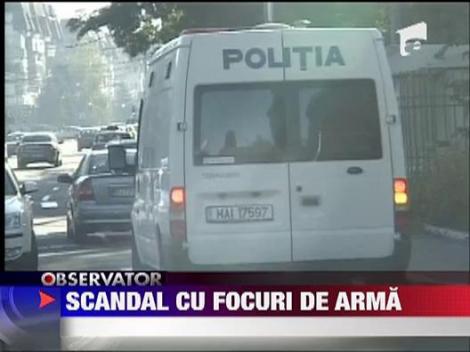 Scandal cu focuri de arma in Targu Jiu