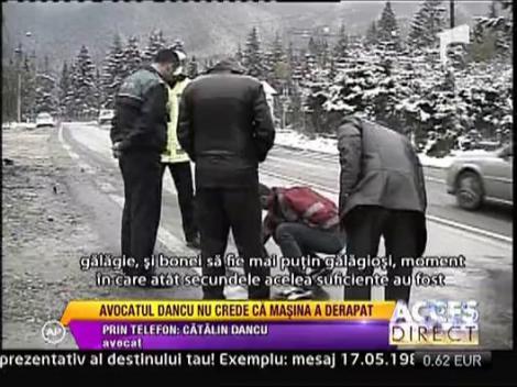 Avocatul lui Huidu nu crede ca masina a derapat