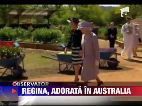 Regina Elisabeta, adorata in Australia