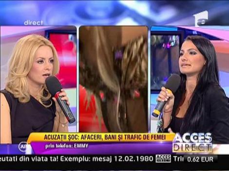 Impresarul Alex si cantareata Emmy se acuza reciproc de minciuna