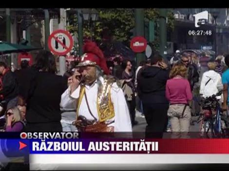 Grecia: Ciocniri violente in timpul protestelor fata de masurile de austeritate