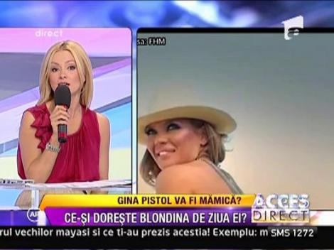 Gina Pistol viseaza sa devina mamica