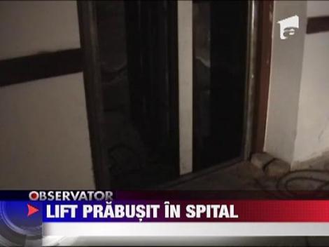 Lift prabusit in spitalul din Orsova