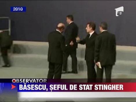 Basescu stingher printre egalii sai